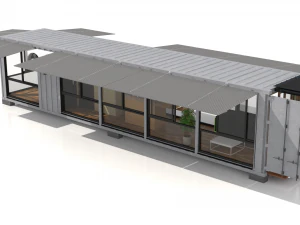 container glass house 3D Model