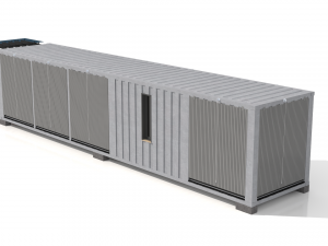 container glass house 3D मॉडल