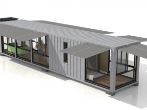 container glass house 3D Model
