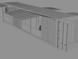 container glass house 3D Model