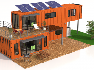 container villa Model 3D