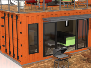 container villa Model 3D