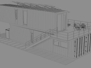 container villa Model 3D