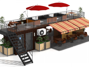 container coffee shop 3D Модель