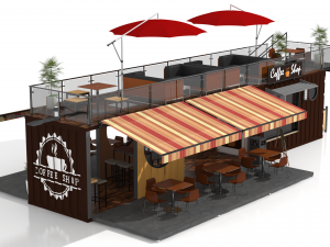 container coffee shop 3D Модель