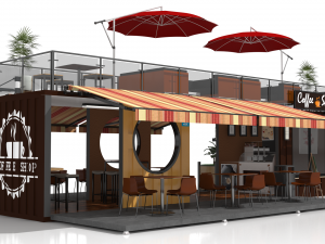 container coffee shop 3D Модель