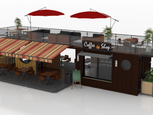 container coffee shop 3D Модель