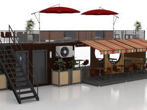 container coffee shop 3D Модель