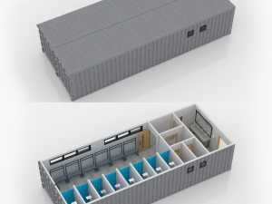 container changing room 3D-Modell