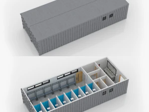 konteyner soyunma odası 3D Model