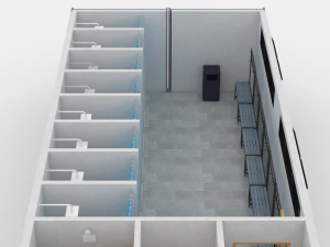 container changing room 3D Model
