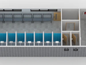 container changing room 3D Model