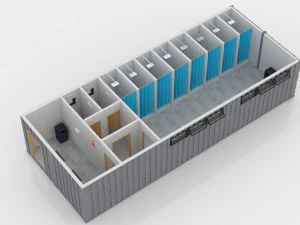 container changing room 3D Model