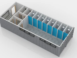 container changing room 3D Model