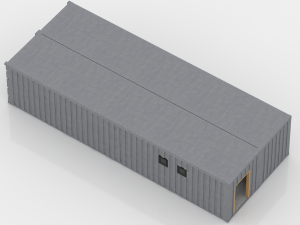 container changing room Model 3D