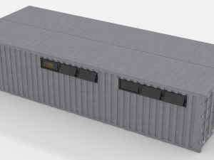 container changing room Model 3D