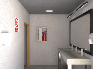 container changing room Model 3D