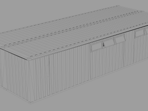 container changing room Model 3D
