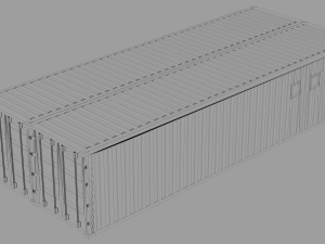 container changing room Model 3D