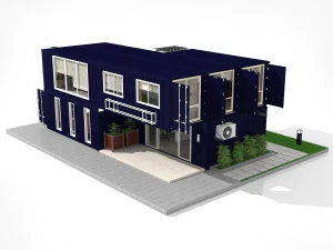 kontenerowy biurowiec Model 3D