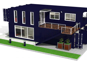 container office building 3D Model