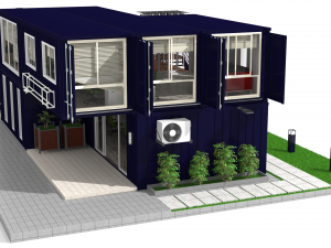 container office building 3D Model