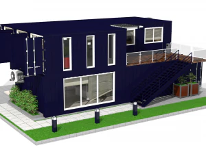 container office building 3D Model