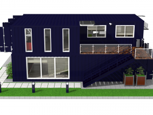 container office building 3D Model