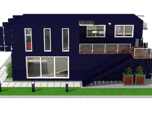 container office building 3D Model