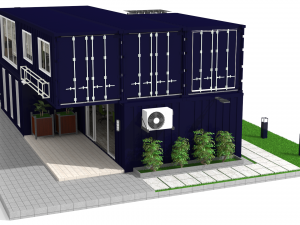 container office building 3D Model