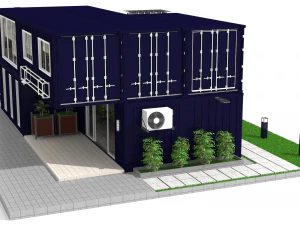 container office building 3D Model