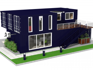 container office building 3D Model