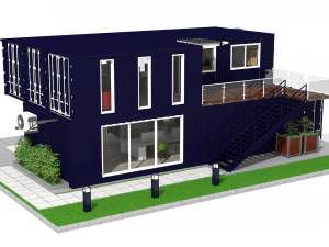 container office building 3D Model
