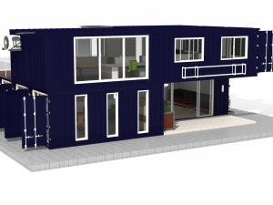 container office building 3D Model