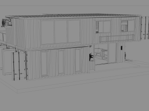 container office building 3D Model