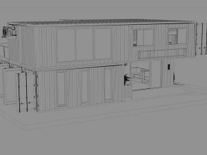 container office building 3D Model