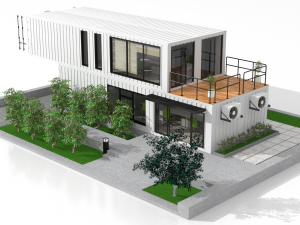 container office building Modello 3D