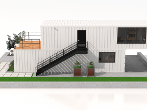container office building Modello 3D