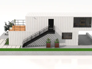 container office building 3D Model