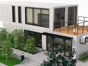 container office building Modello 3D