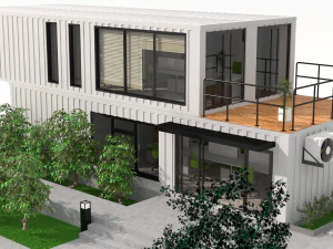 container office building 3D Model