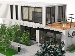 container office building Modello 3D