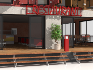 container residential apartment building Modèle 3D