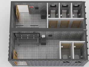 container public wc 3D Model