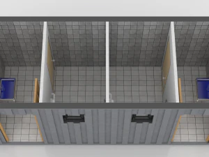 container public wc 3D Model