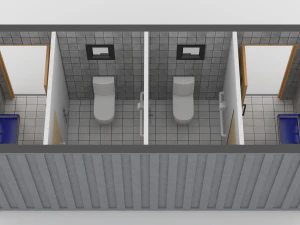 container public wc 3D Model