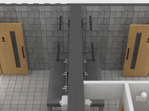 container public wc 3D मॉडल