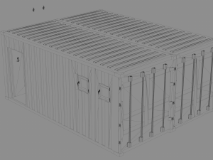 container public wc 3D मॉडल