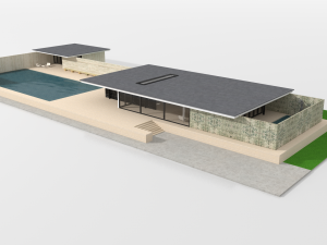 barcelona pavilion 3Dモデル