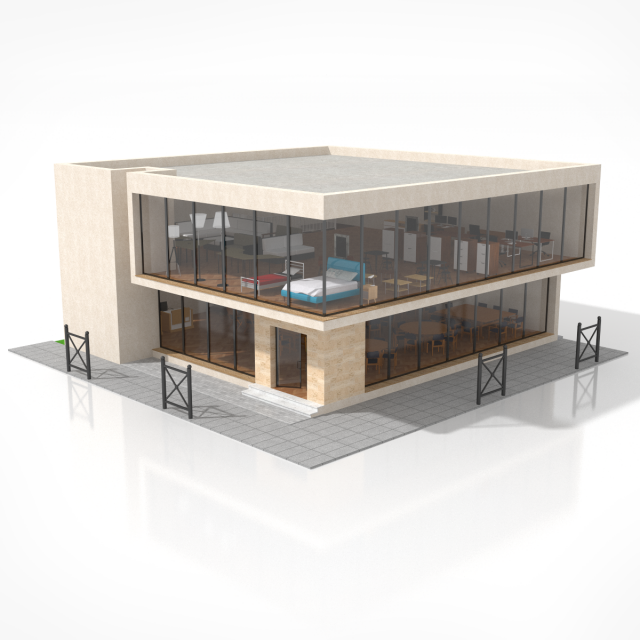 furniture store 3D Model .c4d .max .obj .3ds .fbx .stl .blend 